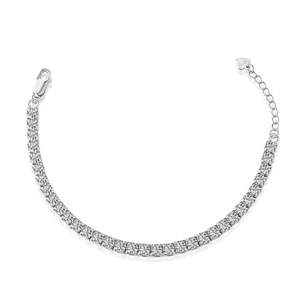<ORIELL>Sparkling Radiant Princess Cut Tennis Bracelet