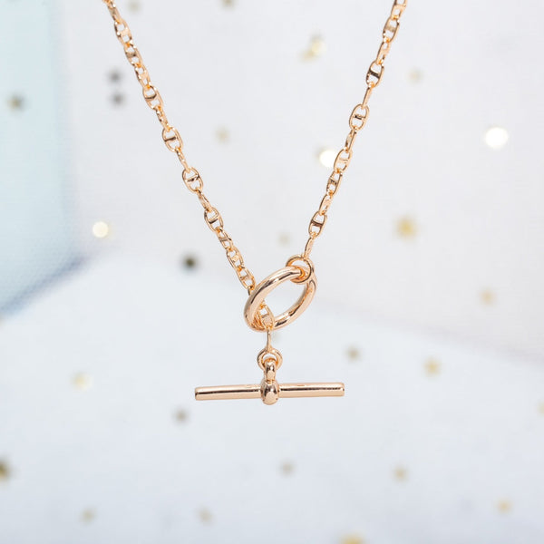 <ORIELL>ECHAPPEE NECKLACE PINK GOLD