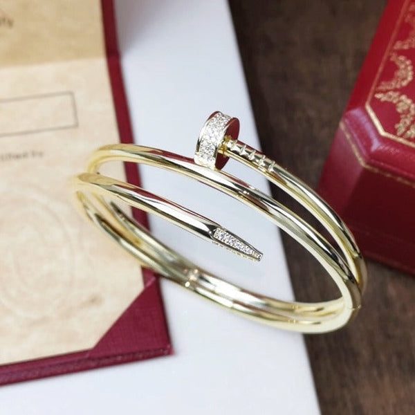 <ORIELL>JUSTE BRACELET 3.5MM DOUBLE ROW DIAMOND