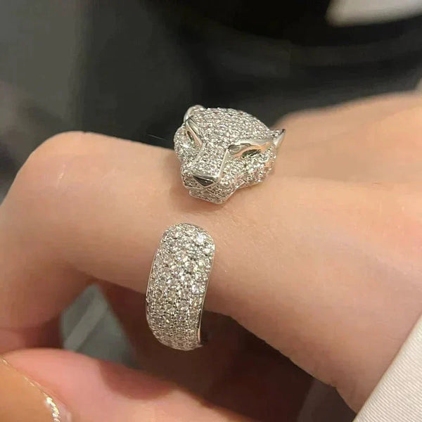 <ORIELL>PANTHERE 5.5MM ALL DIAMOND RING
