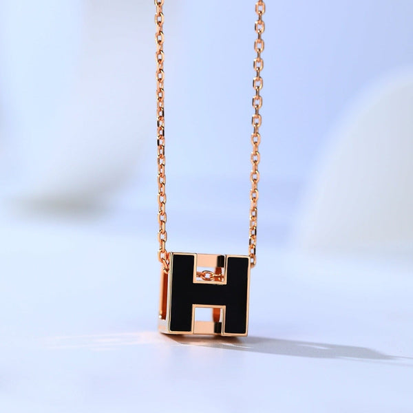<ORIELL>H CAGE PINK GOLD NECKLACE
