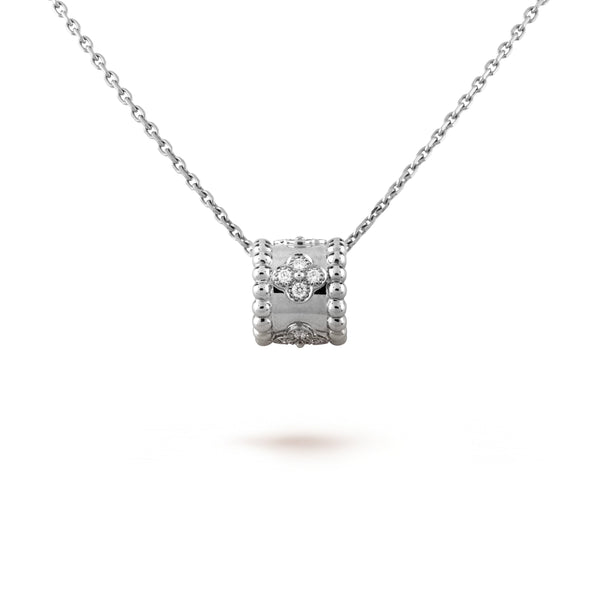 <ORIELL>PERLEE PEDANT SIVLER DIAMOND NECKLACE