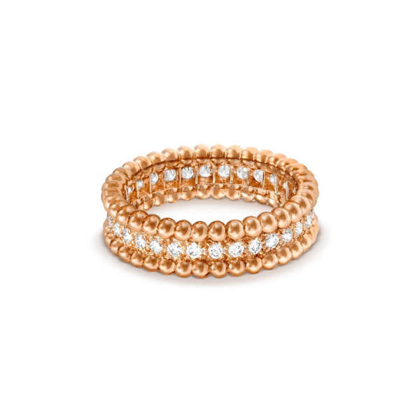<ORIELL>PERLEE DIAMOND ROSE GOLD RING