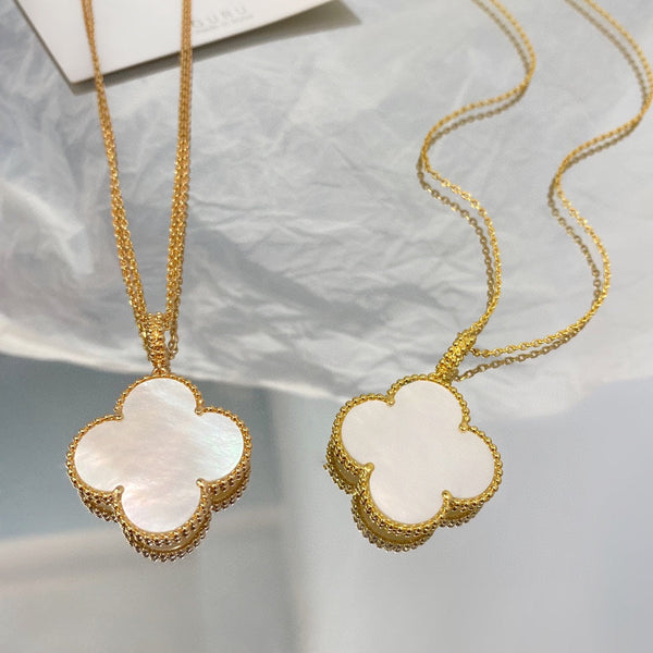 <ORIELL>CLOVER 25MM MOP LARGE PENDANT NECKLACE