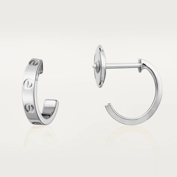 <ORIELL>LOVE EARRINGS 2.65MM SILVER