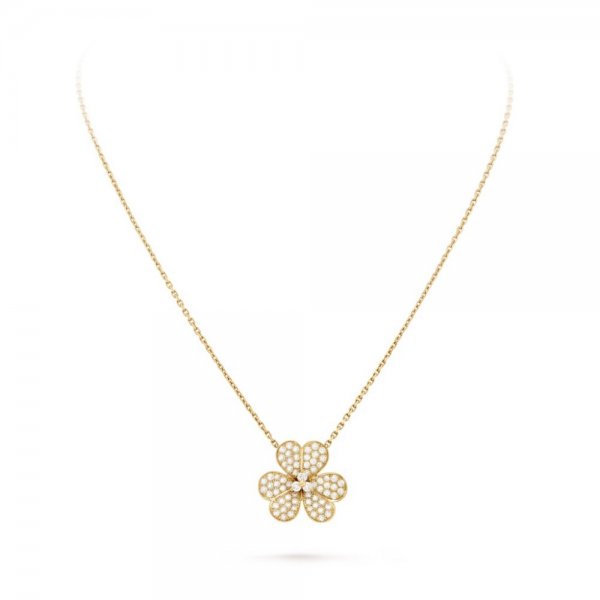 <ORIELL>FLOWER DIAMOND NECKLACE