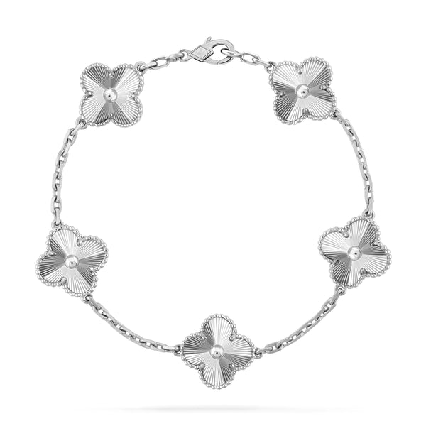 <ORIELL>CLOVER SILVER 5 MOTIFS BRACELET