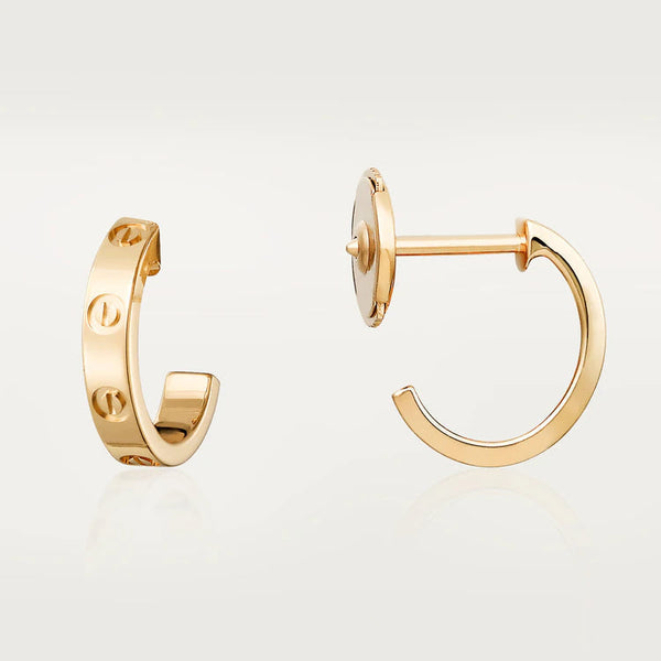 <ORIELL>LOVE EARRINGS 2.65MM PINK GOLD