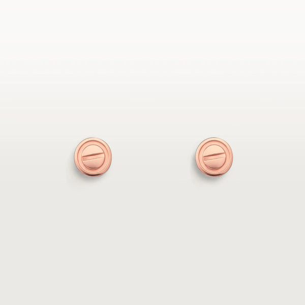 <ORIELL>LOVE EARRINGS PINK GOLD 10MM