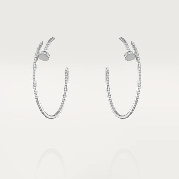 <ORIELL>JUSTE EARRINGS FULL DIAMONDS 1.8MM