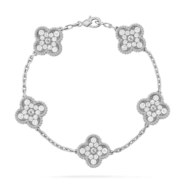 <ORIELL>CLOVER 5 MOTIFS  DIAMOND BRACELET