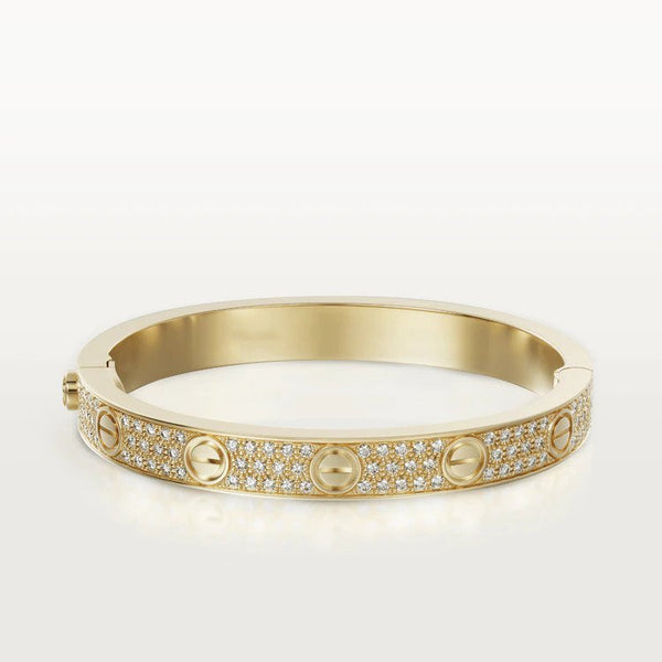 <ORIELL>LOVE BRACELET 6.1MM DIAMOND-PAVED