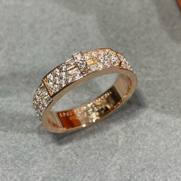 <ORIELL>KELLY PINK GOLD DIAMOND RING