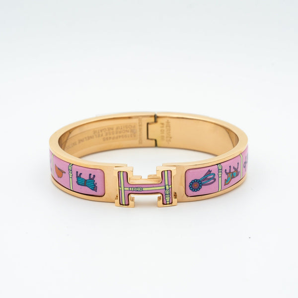 <ORIELL>H PINK GOLD BRACELET PINK CERAMIC