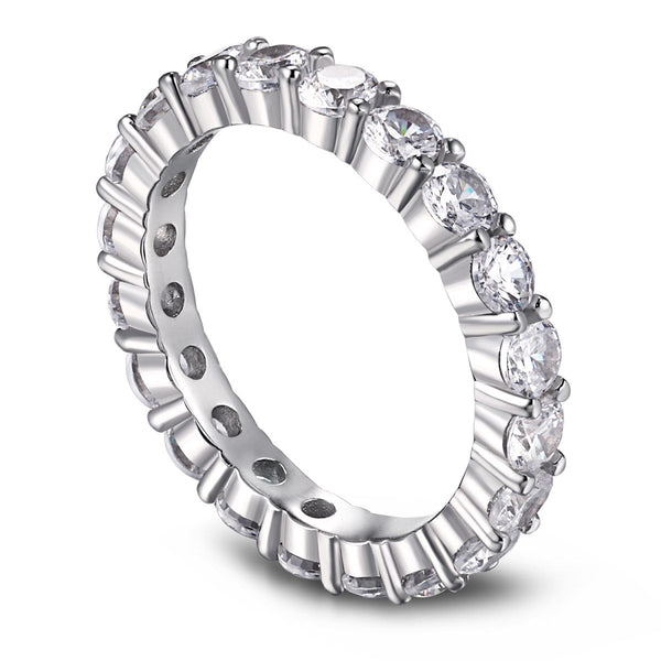 <ORIELL>Sparkling Round Cut Tennis Ring