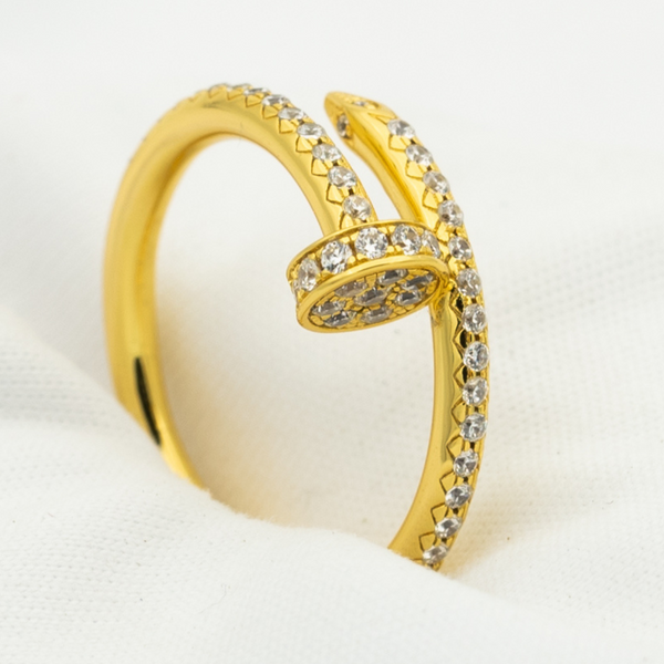 <ORIELL>JUSTE RING 1.8MM GOLD DIAMONDS