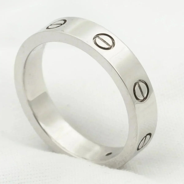 <ORIELL>LOVE RING 4MM 1 DIAMOND SILVER