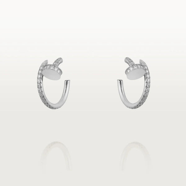 <ORIELL>JUSTE EARRINGS 12.75MM SILVER DIAMOND