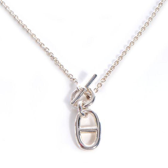 <ORIELL>HM CHAINE D'ANCRE PENDANT NECKLACE STERLING SILVER