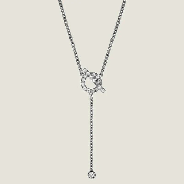 <ORIELL>FINESSE SILVER DIAMOND NECKLACE
