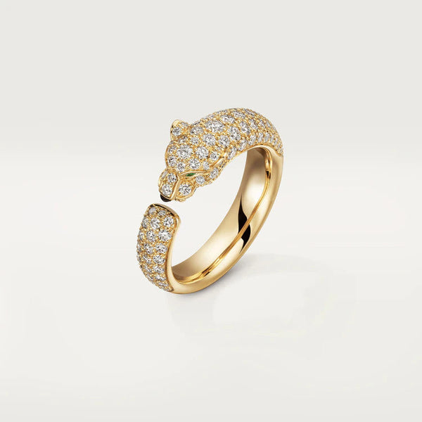 <ORIELL>PANTHERE PINK GOLD DIAMOND RING