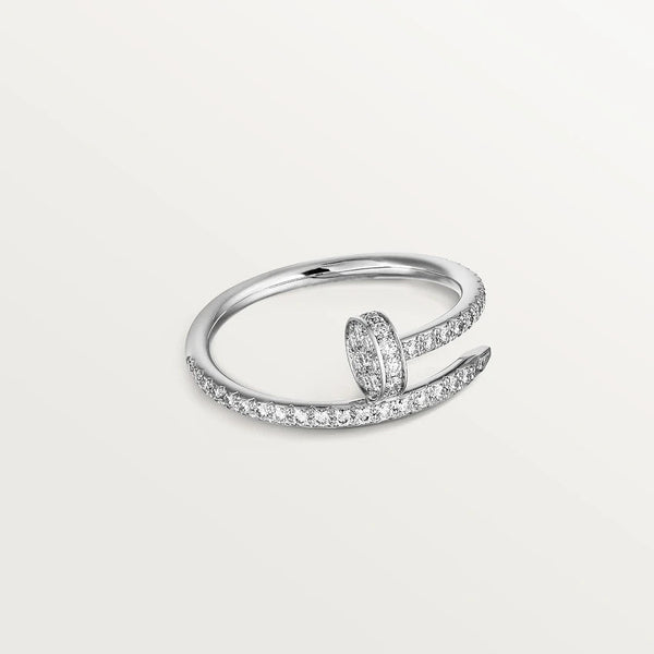 <ORIELL>JUSTE RING 1.8MM SILVER DIAMONDS